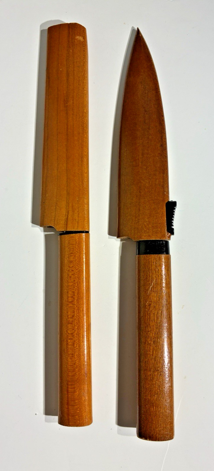 VTG Japanese Paring Knife Set Wood Sheaths – Stopper 100 & Liberty House Hawaii