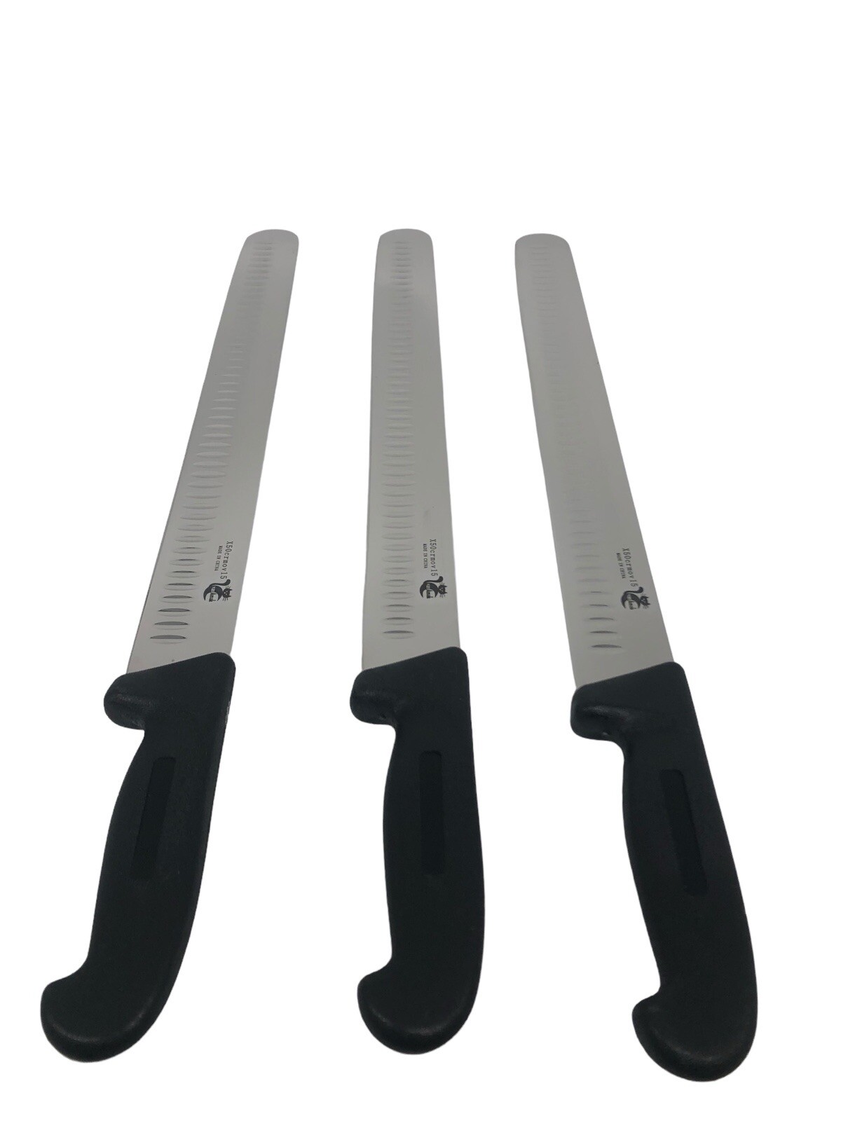 pack of 3 14” Knife Slicers Granton X50CRMOV15 Butcher Prime Restaurant Use