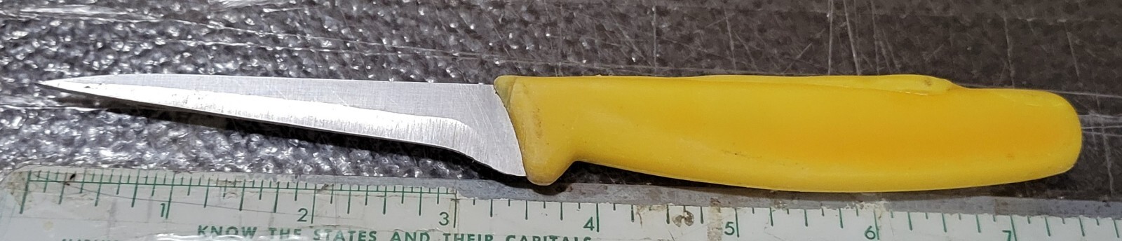 Unmarked Paring Detail Knife 3.25″ Blade 7.25″ Overall Handle Color Choice