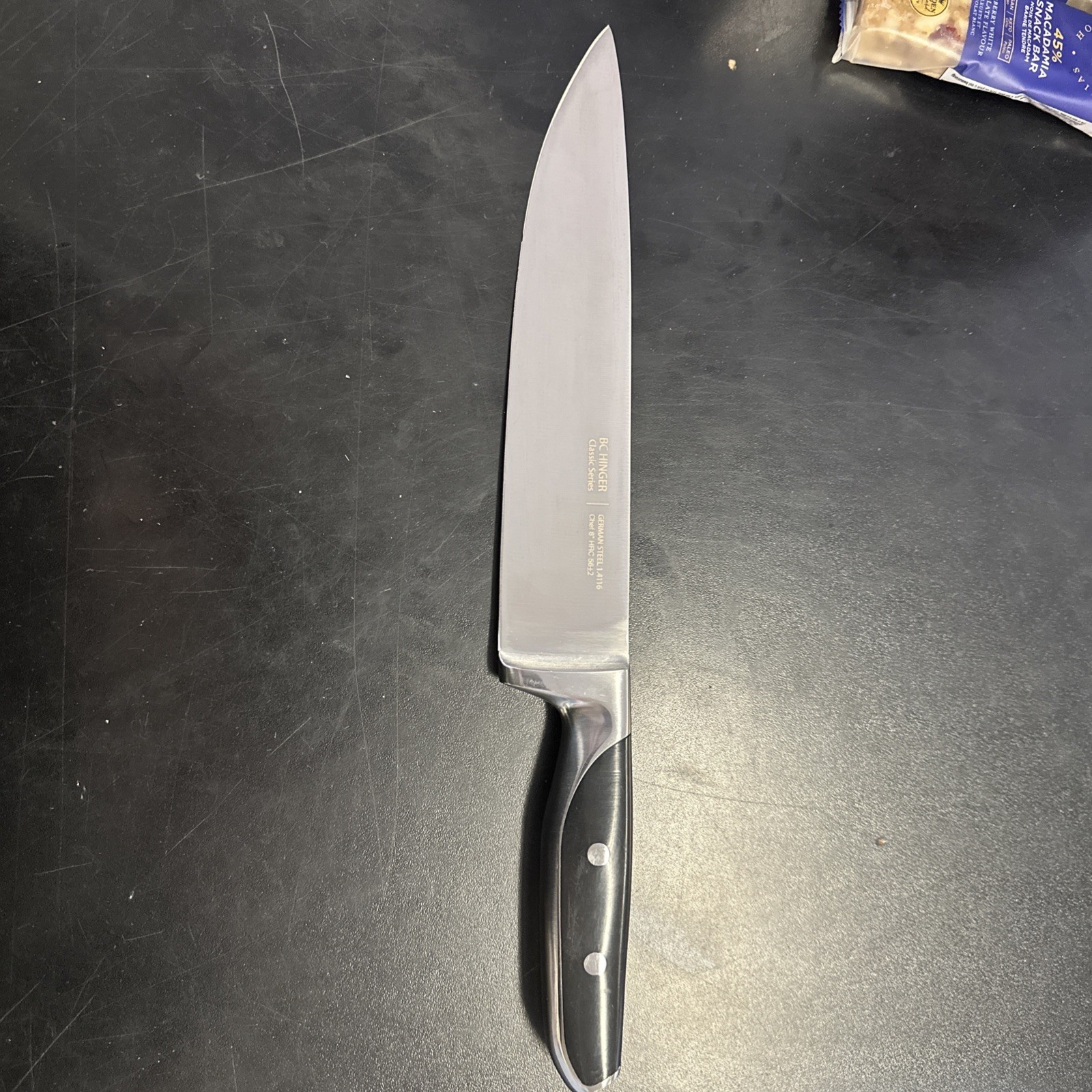 Rare BC HINGER Classic Series German Steel 1.4116. 8” Chef Knife HRC 56+2