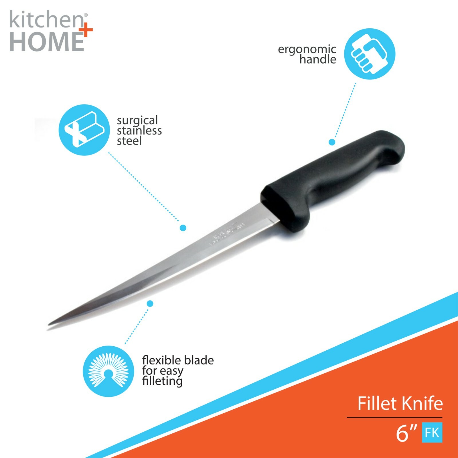 Fillet Knife – Flexible 7” Ultra Sharp Stainless Steel Boning Knife