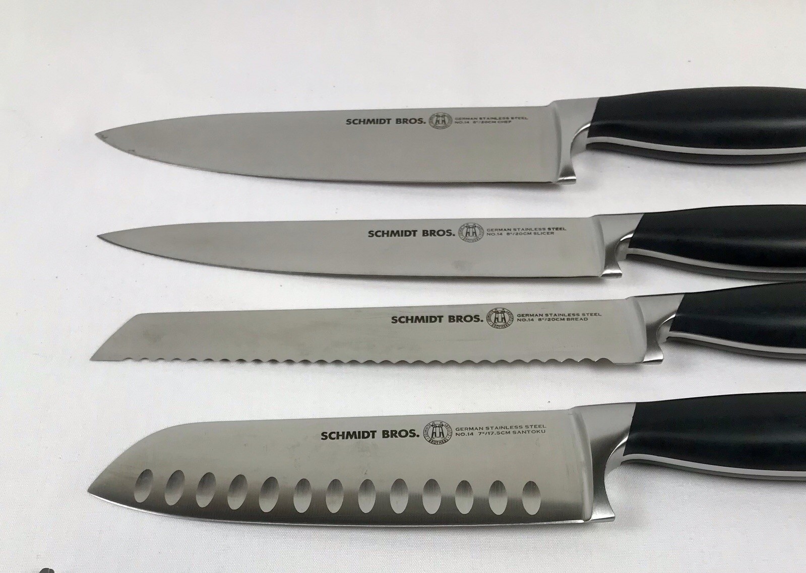 SCHMIDT BROS. CUTLERY German Stainless Steel 10 Pc. Knife Block Set EXCELLENT!