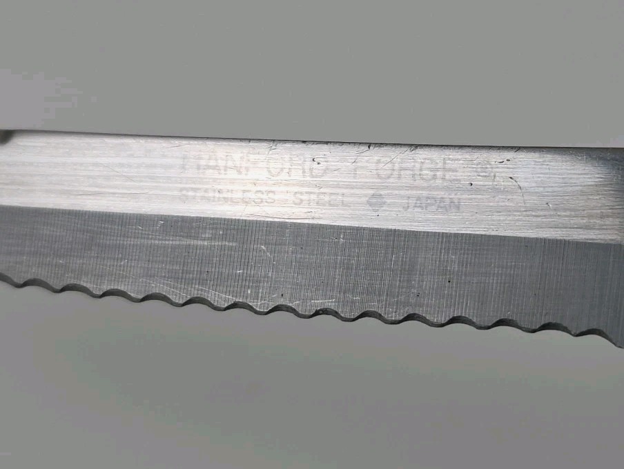 Vintage Hanford Forge Stainless Steak Knife Wood Handle Lot Of 4 Knives
