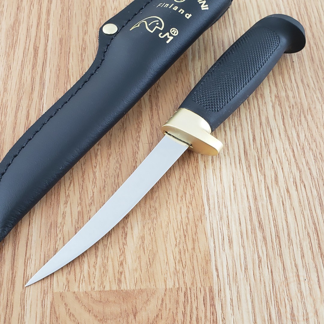Marttiini Condor Golden Trout Fillet Fixed-Blade Knife 4″ Stainless Blade Rubber