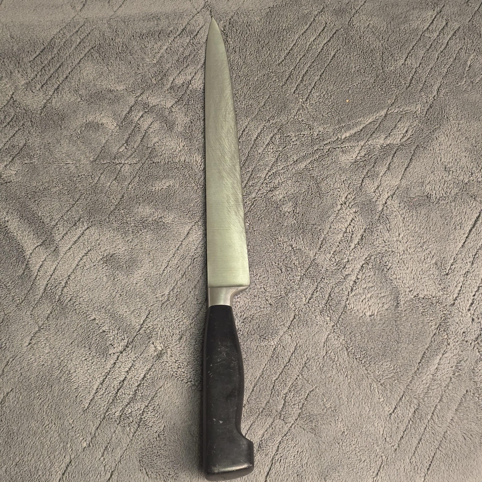 Sabatier Robinson Stainless Steel Kitchen Knife Black Handle France 10″ Blade
