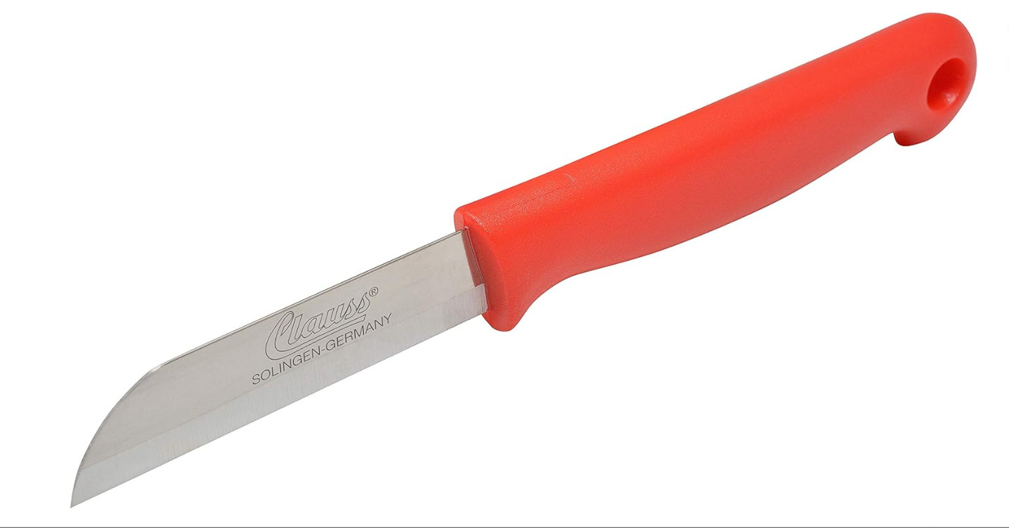 Set of 5 Clauss fixed blade straight floral knife knives
