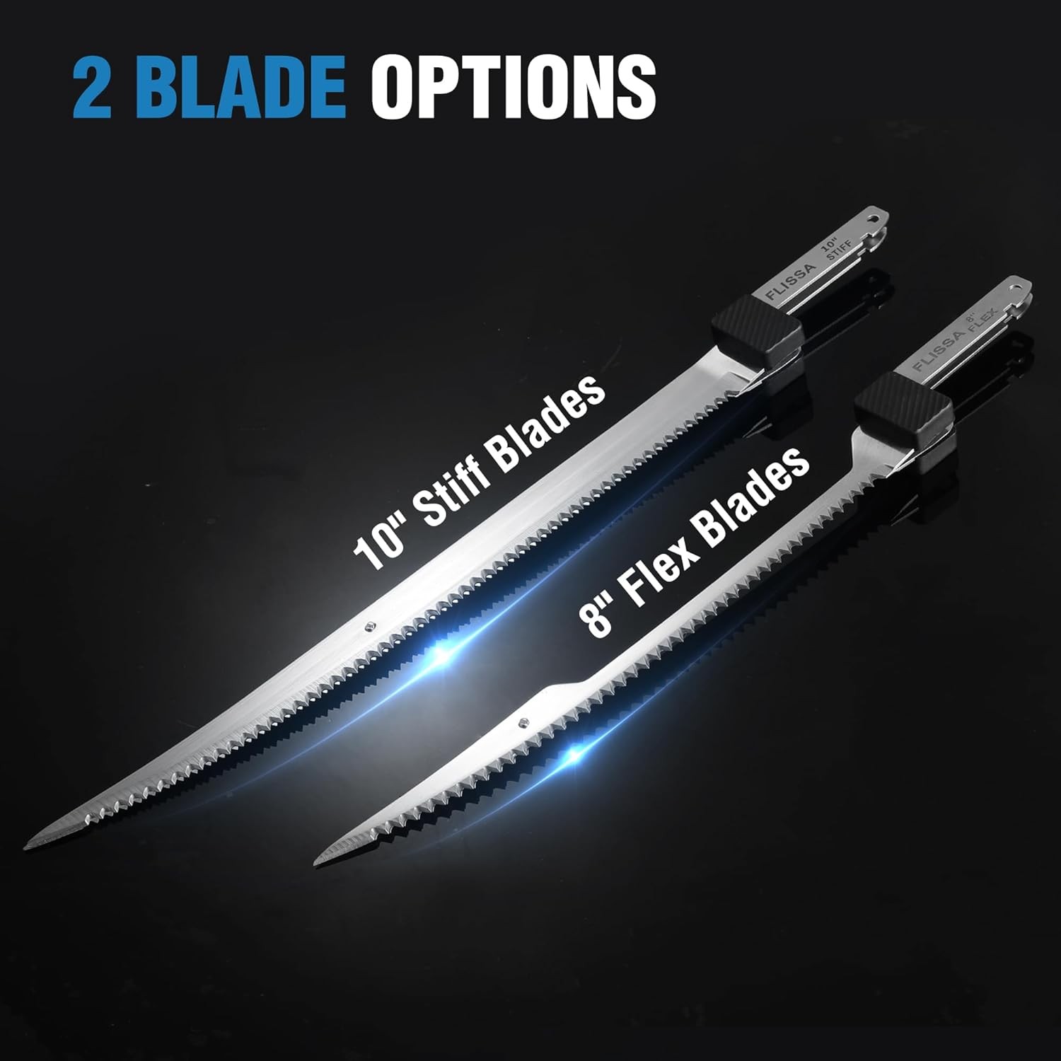 FLISSA 8″ Stainless Steel Replacement Flex Blade for Electric Fillet Knife Blade