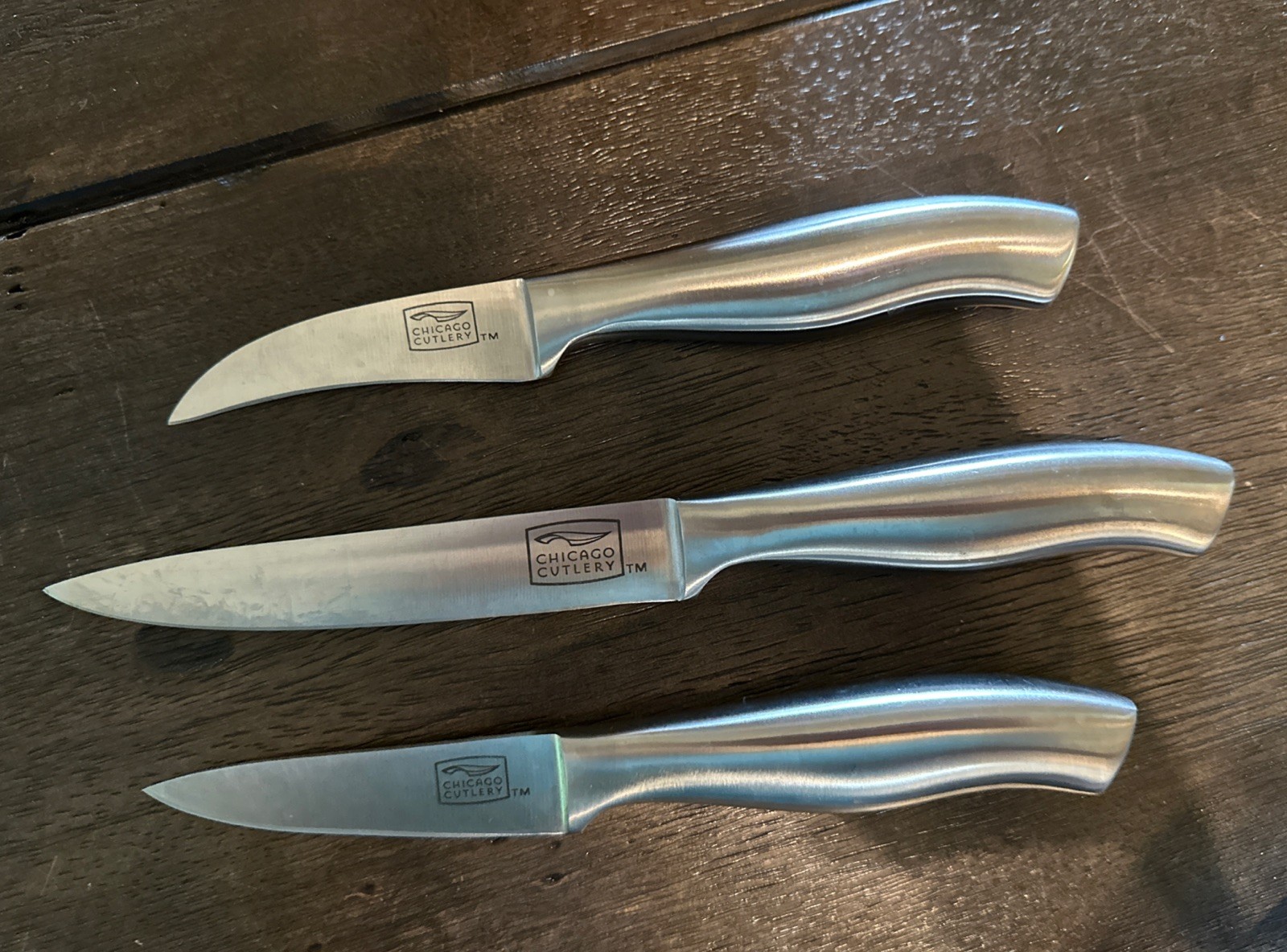 Chicago Cutlery Insignia Steel 14 Piece Knife Set Metal Handle Steak Chef Knives