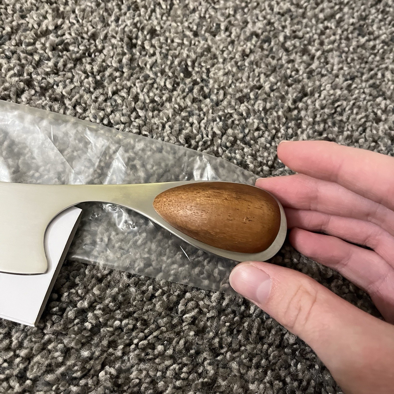 Dansk Designs Torun MCM Teak Handled Pie, Cake, Cheese Knife 9.75″ NEW OLD STOCK