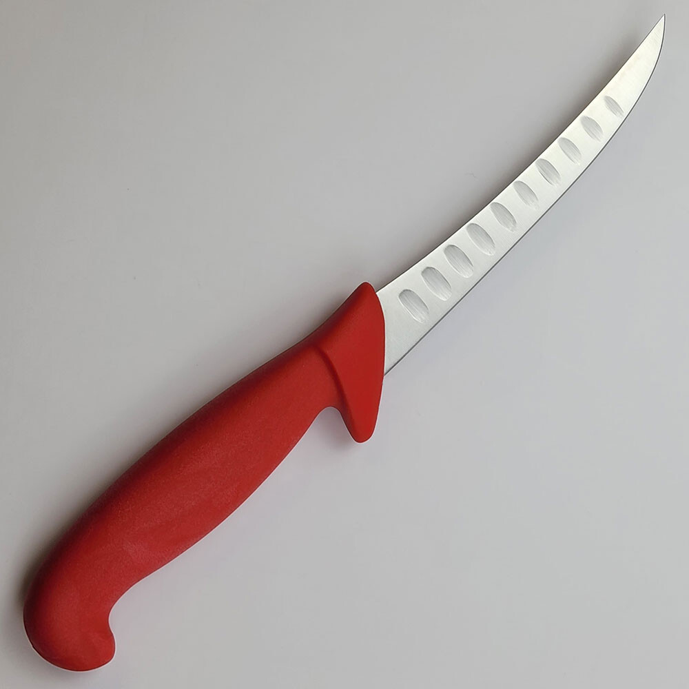 Curel 6″ Granton Semi-Flex Boning Knife X50 Cr MoV15 Stainless, MADE IN PORTUGAL