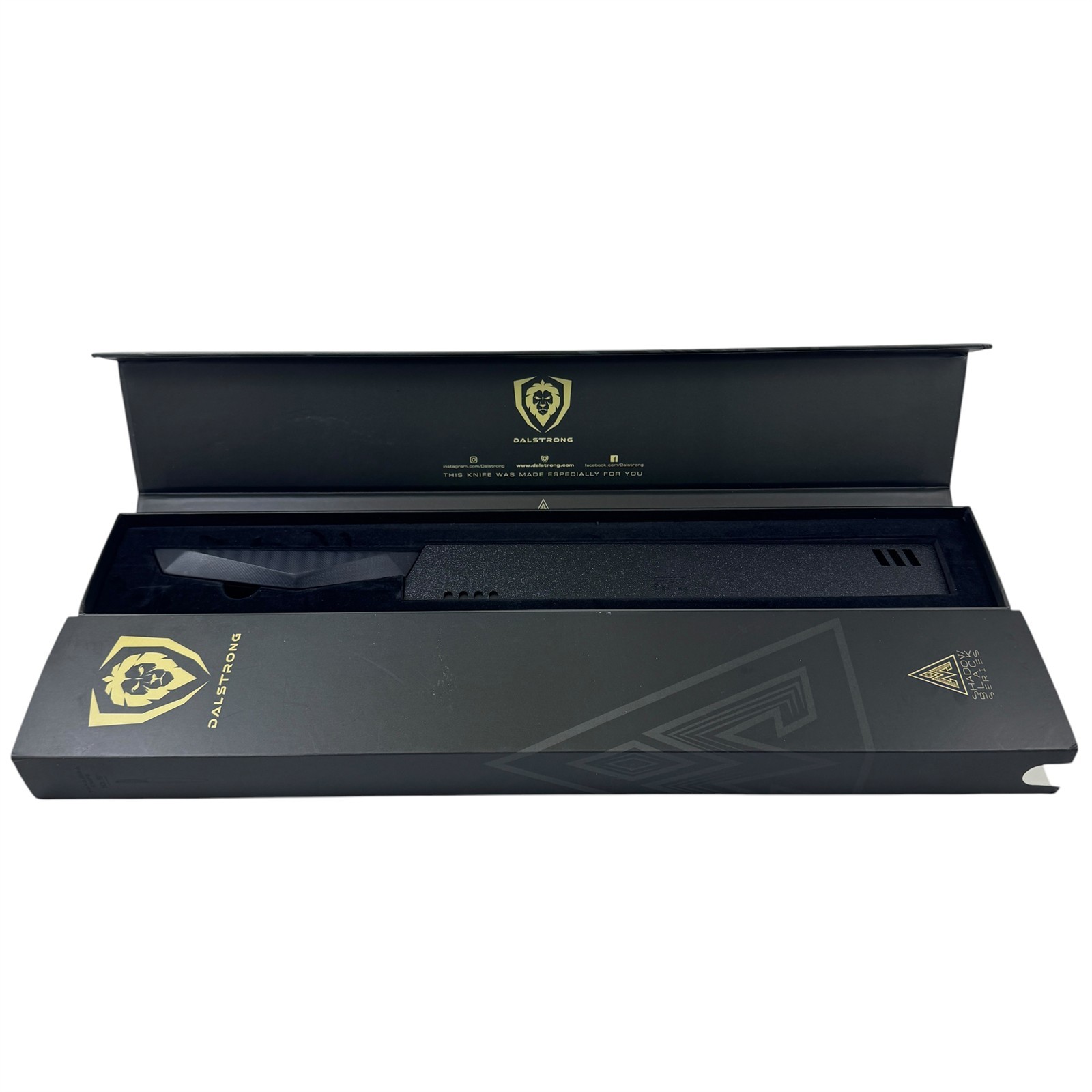 Dalstrong Yanagiba Sushi Knife Shadow Black Series 10.5 Inch With Sheath NIB