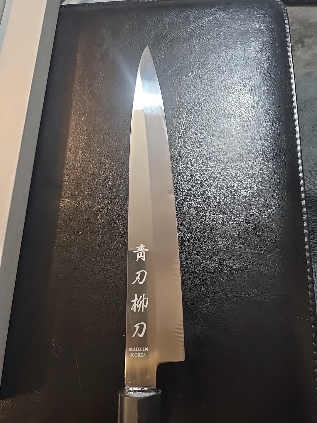2 Japanese style knife Set. Blue Yanagiba Sashimi 13″ and Deba Chef 11 ” Korea