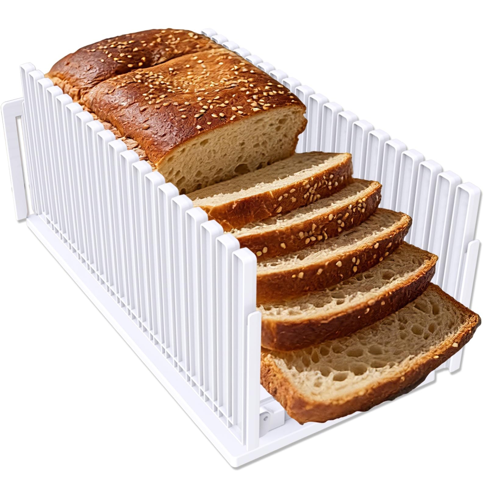 Bread Slicer,Adjustable Thickness And Width Guide Bread Slicer, Foldable and …