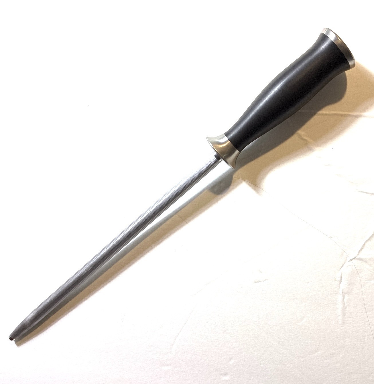 ALL CLAD FORGED BLACK GERMAN PREMIUM STAINLESS HONING STEEL ROD 13.3″ NEW