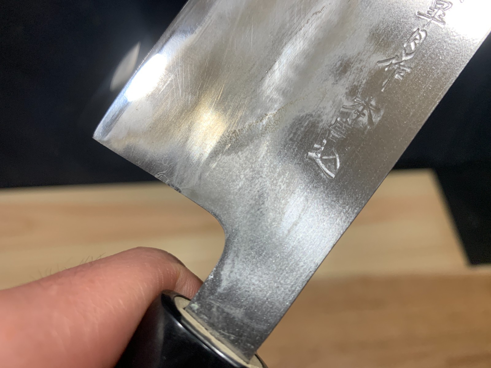 #3 Sharpened: Japanese Kitchen Knife – Nakiri 30 16-cm – 120g /carbon steel