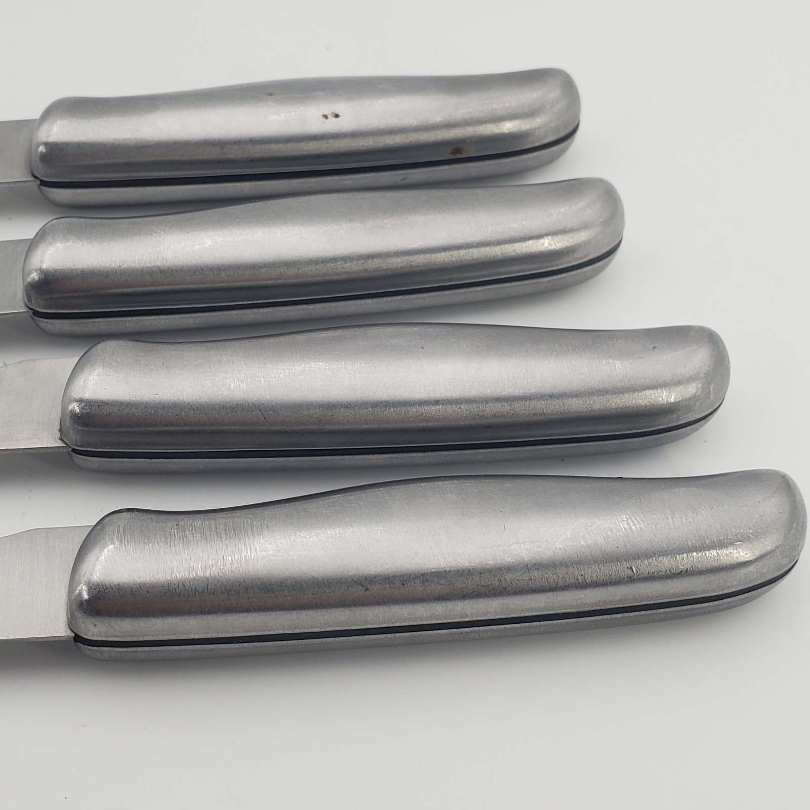 Set 4 Philippe Richard Stainless Steel Serrated Steak Knives