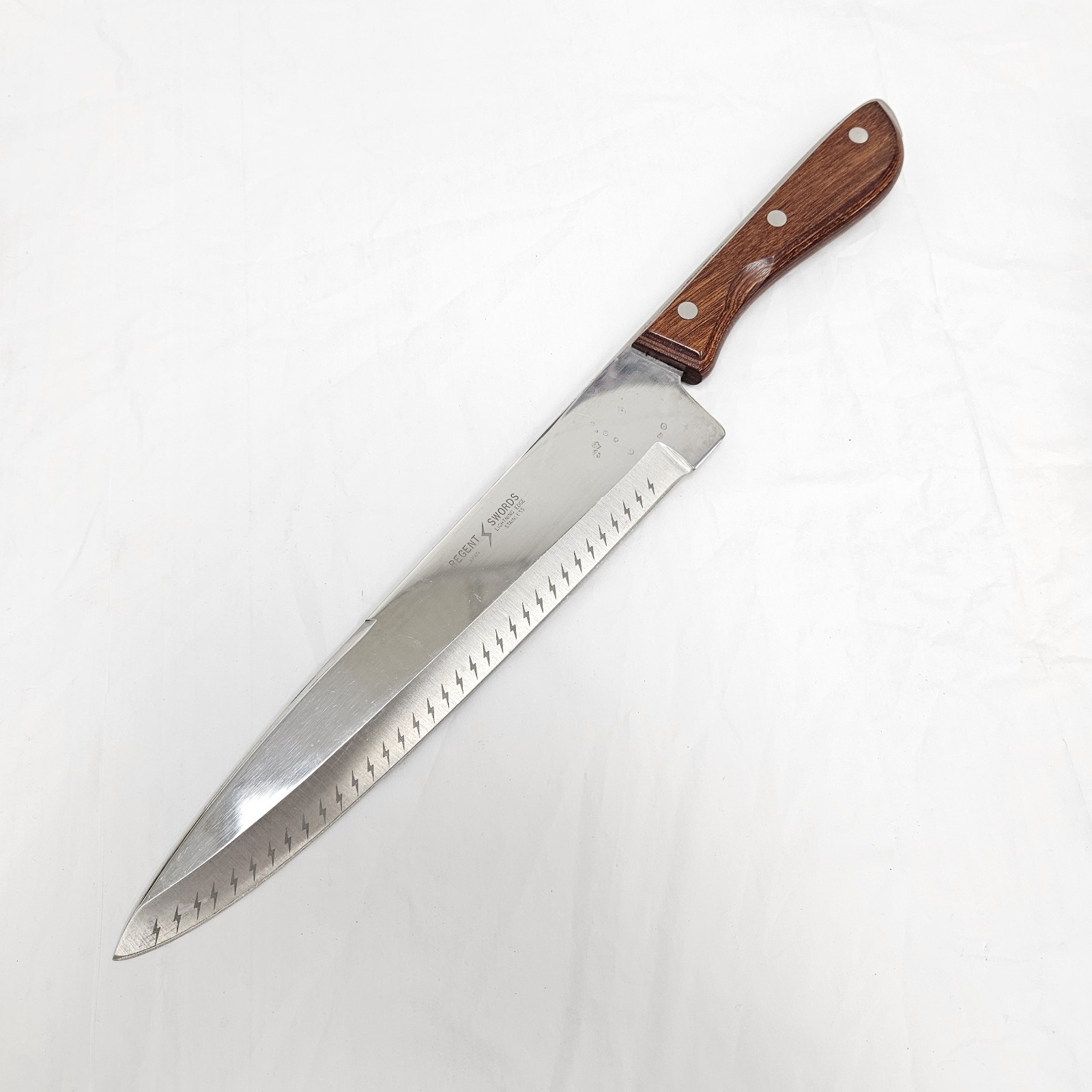 Regent Swords Slicing Knife Lightning Edge Stainless 9″ Blade Japan Wood Handle