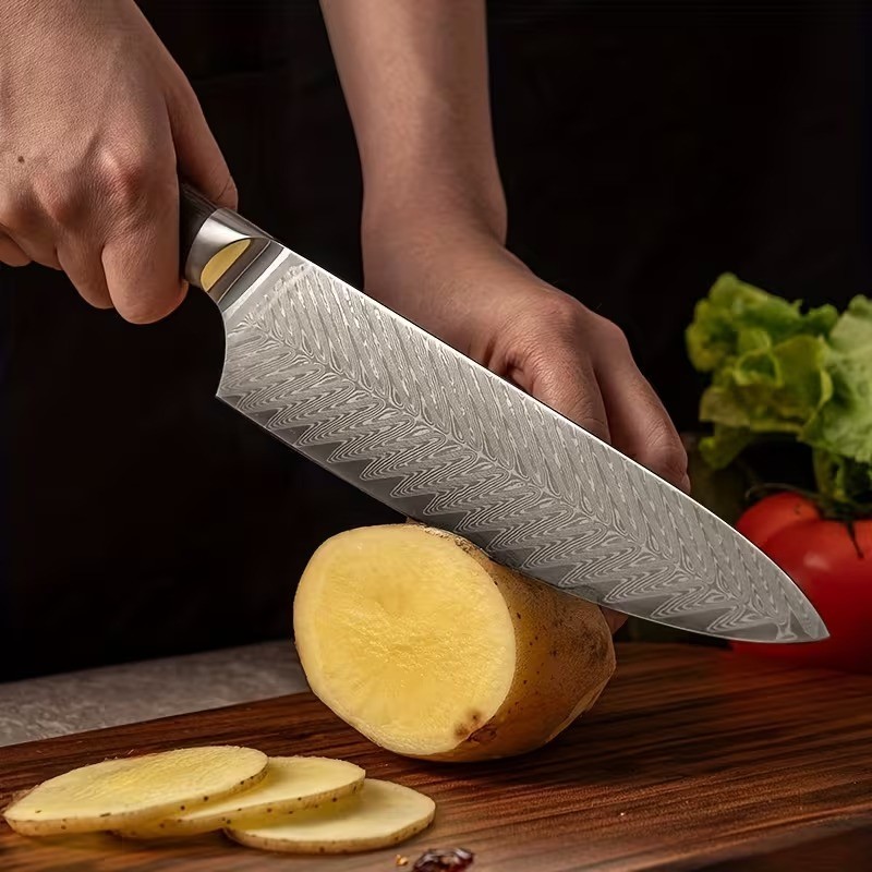13.5″ Damascus Steel Professional Chef Knife – 67 Layer Stainless Steel Kitchen