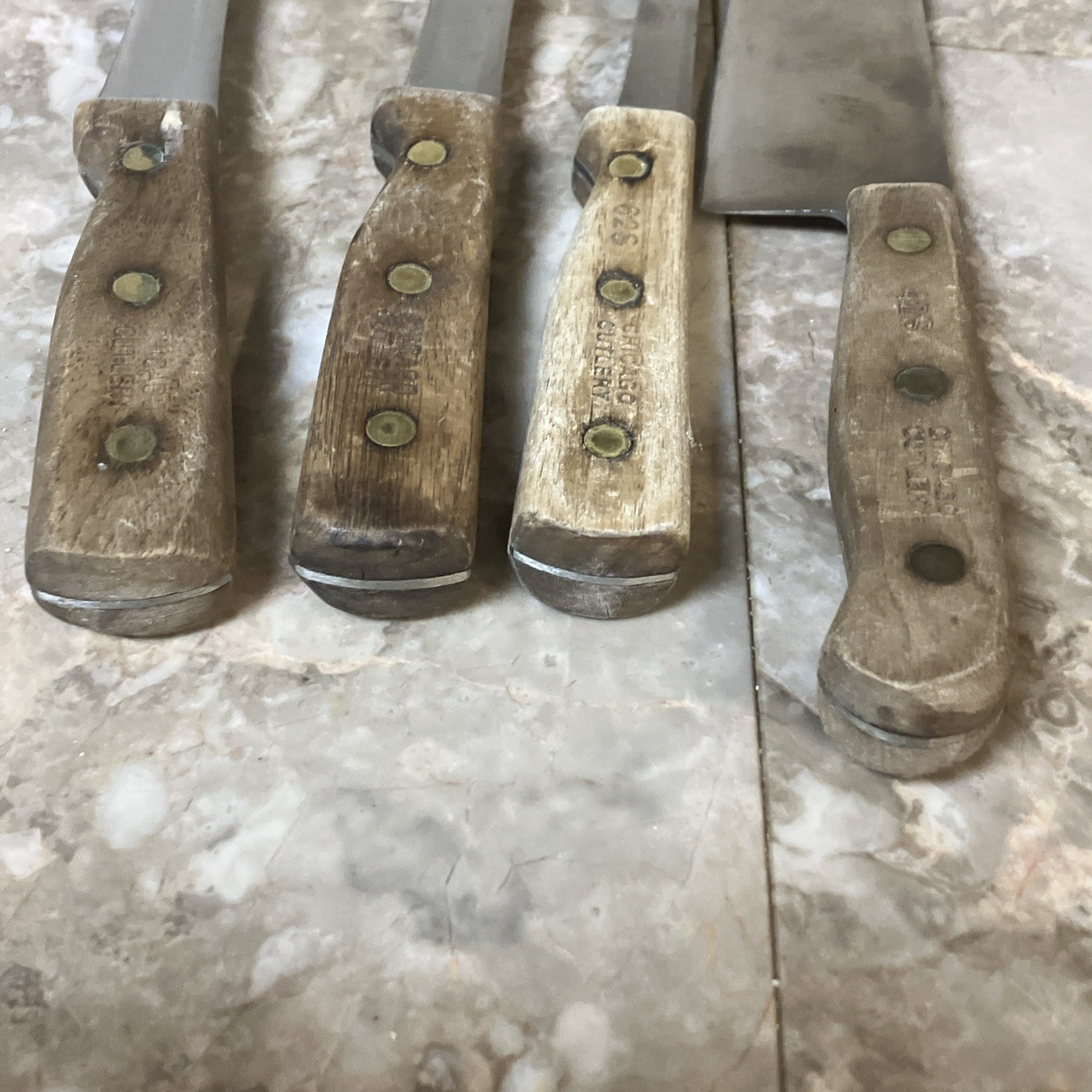 Lot of 4 VTG Chicago Cutlery Knives S-Series Chef 72s 62s 61s 42s