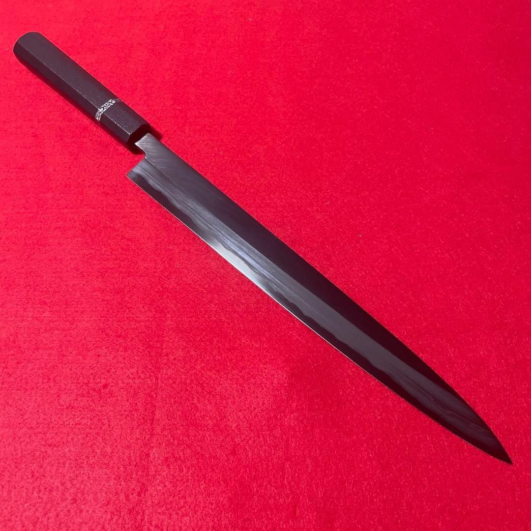 Ginkaku Blue Steel Yanagiba Knife 300mm Black DLC Coating Used