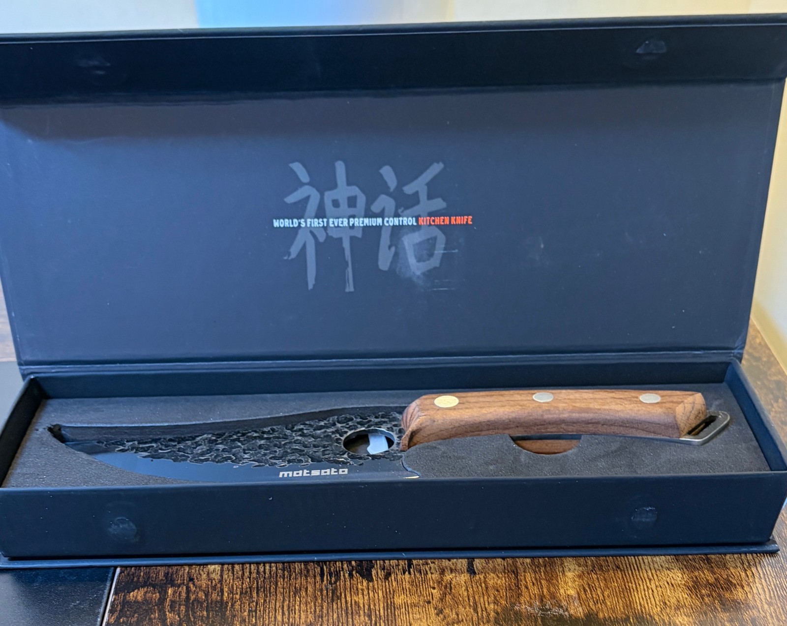 MATSATO Premium Chef Knife Japanese Steel Kitchen Knive 5.9″ Blade Beachwood New