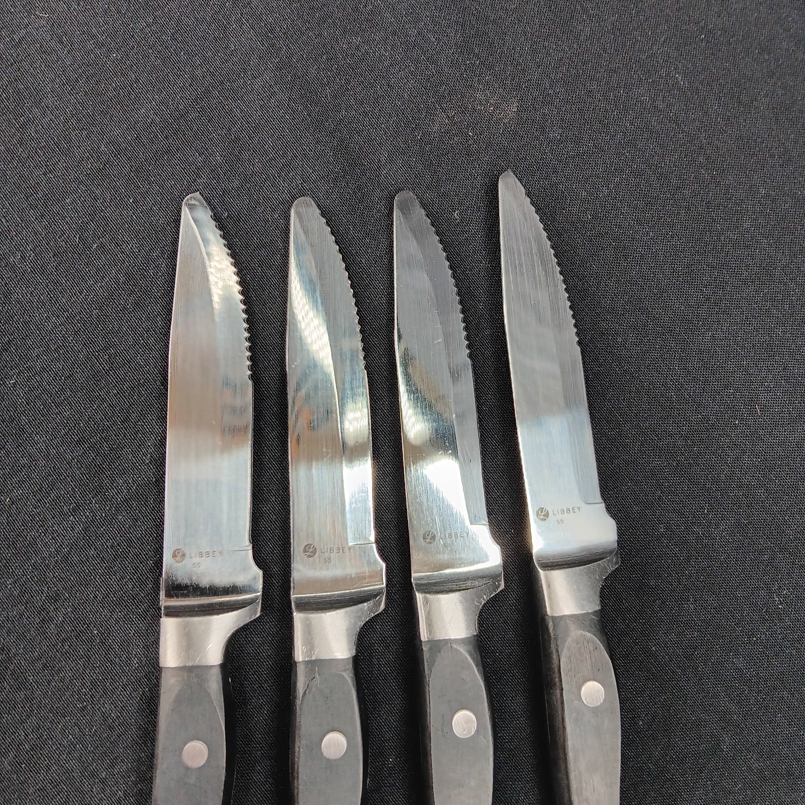 4pc LIBBY Steakhouse Steak Knives HEAVY RESTAURANT QUALITY Steak Knives