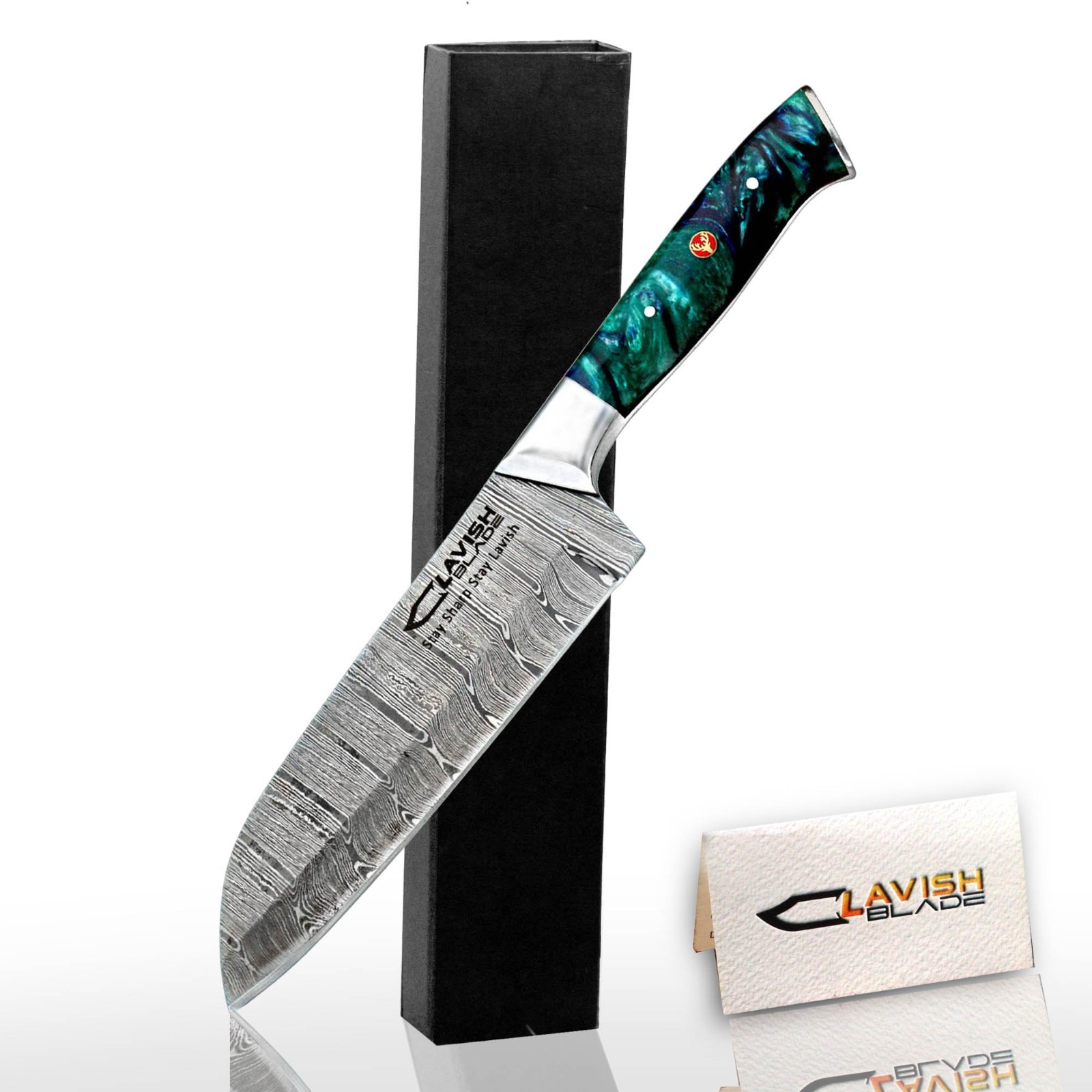 CUSTOM HANDMADE FORGED DAMASCUS STEEL CHEFS KNIFE KITCHEN KNIFE WITH GIFT BOX