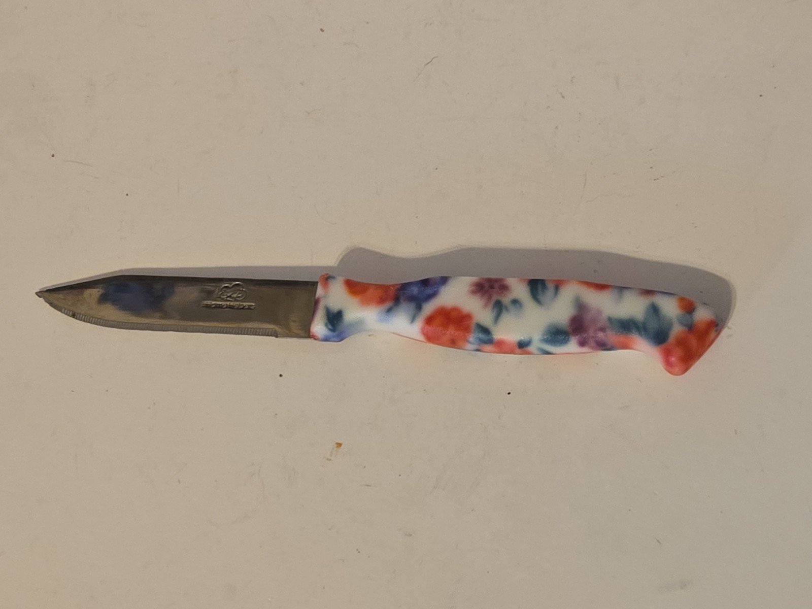 Home Helpers 3 Inch Paring Peeling Knife Kitchen Utensil W/ Floral Handle