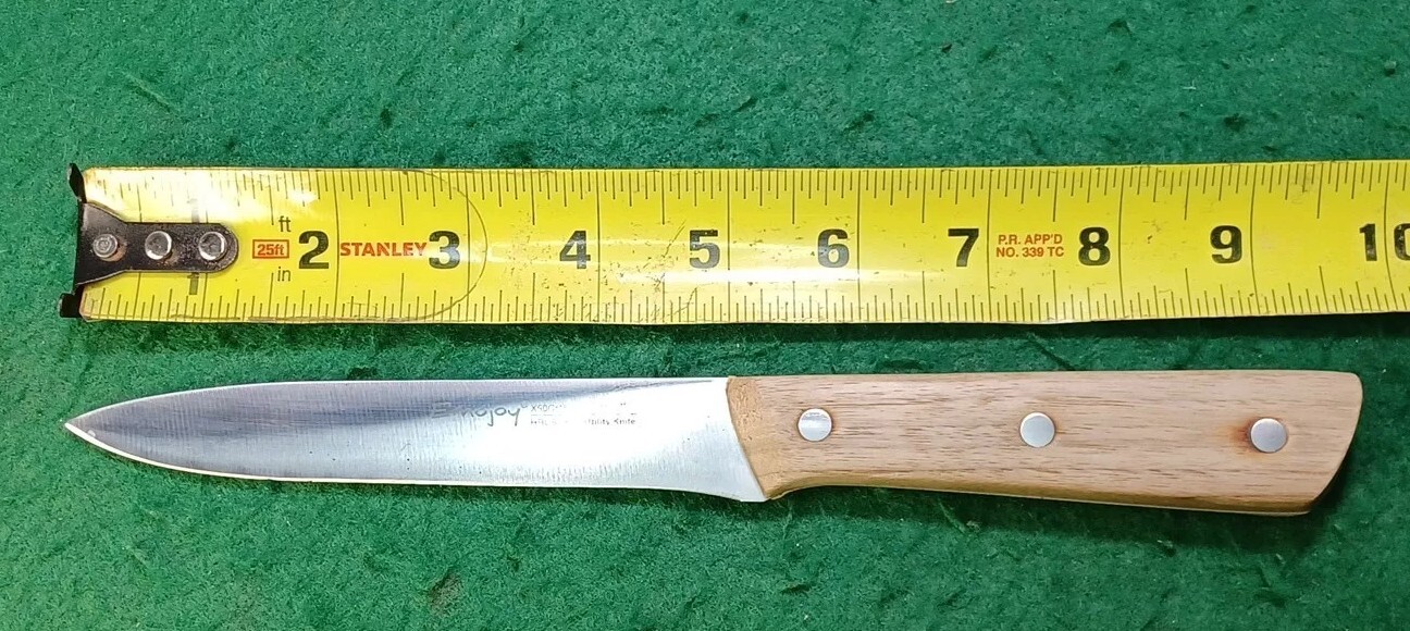 Emojoy 13cm-5″, HRC55, Utility Knife, W/ Wood Scales