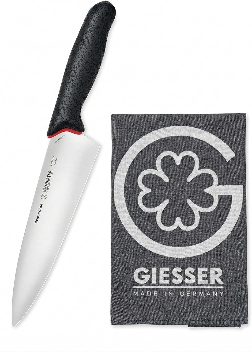 Giesser 8 Inch Chef Knife Made in Germany Ultra Slip Resistant Dishwasher Safe