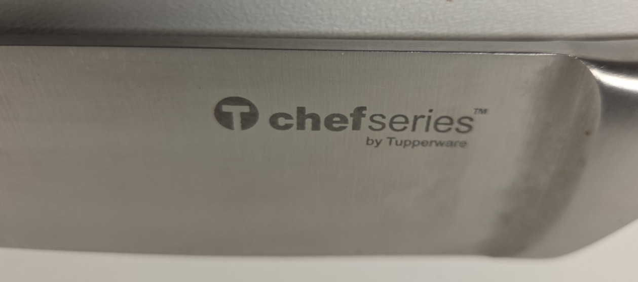 Tupperware Chef Series Pro 8″ Chefs Knife Hand Polished Japanese Stainless Steel