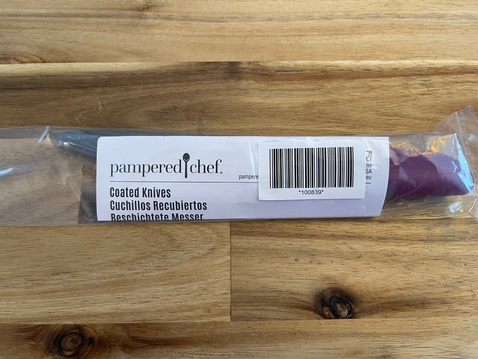 Pampered Chef Coated Paring Knife New In Package 2.75 Inch Blade Silicone Coated