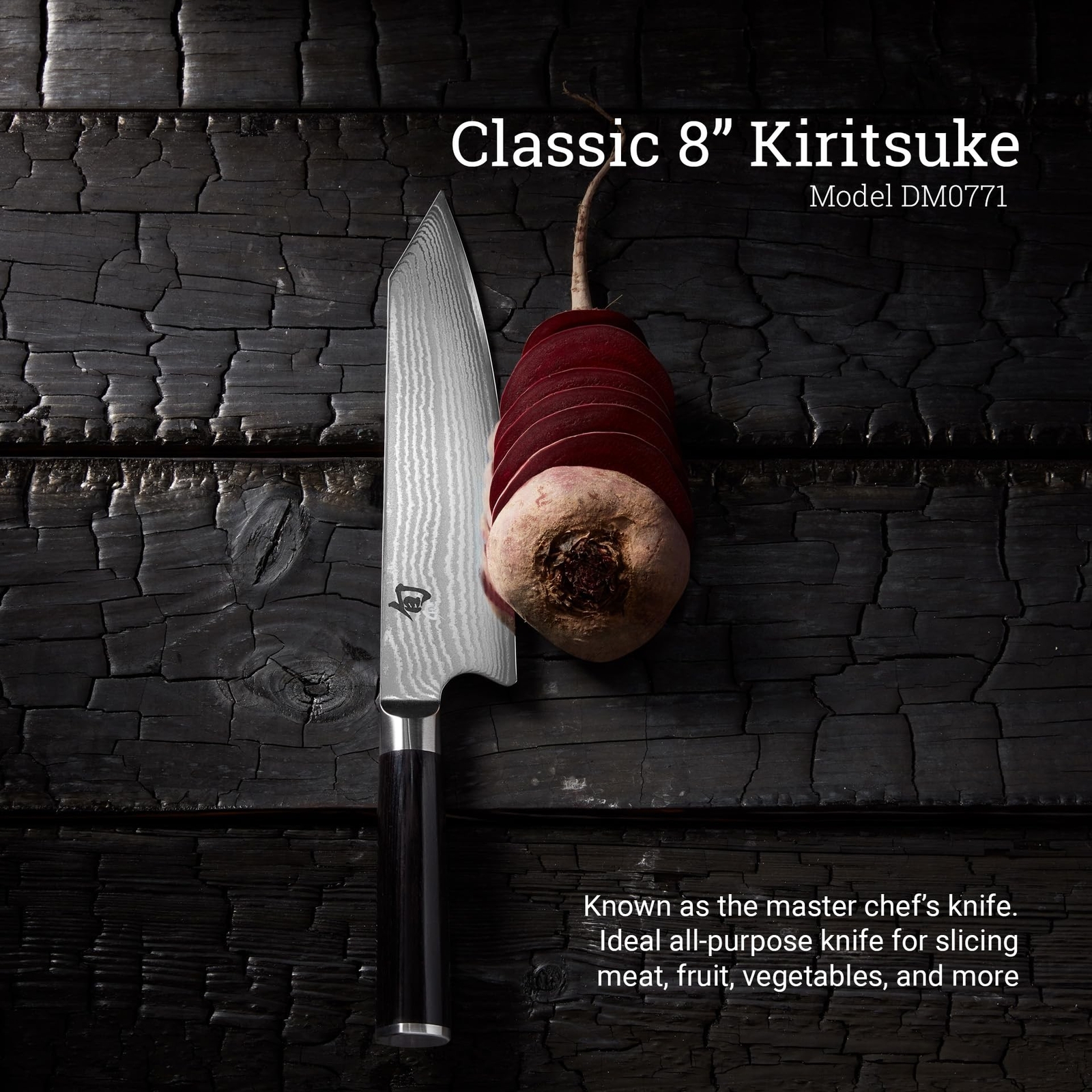 Shun Classic 8″ Kiritsuke Knife, Handcrafted Japanese Kitchen Knife, VG-MAX C…