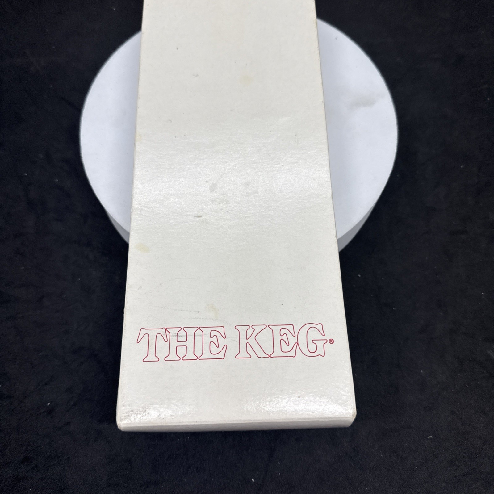 The Keg Steak Knives Set of 2 Wood Handle Restaurant Vintage In Original Box