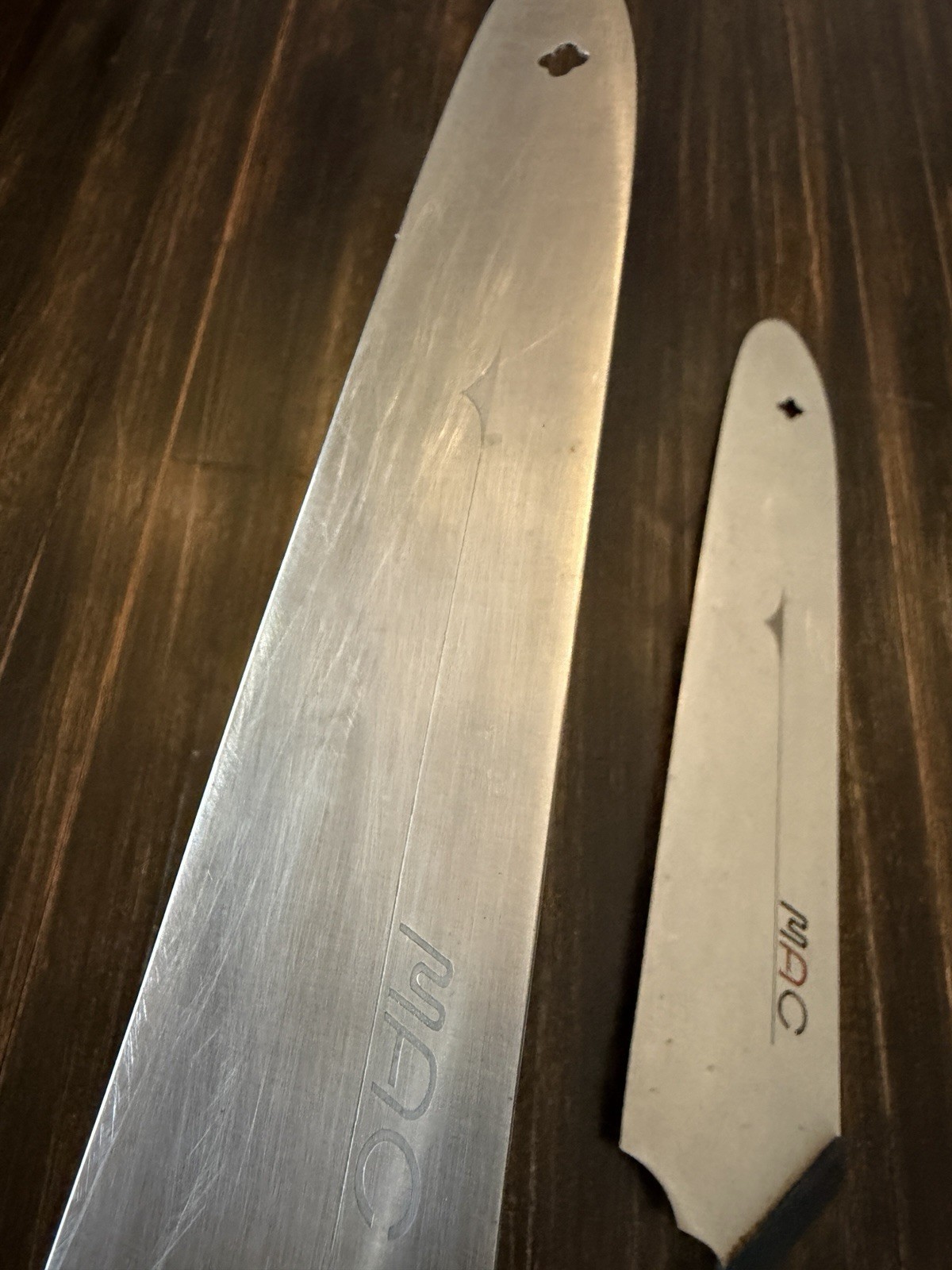 Vintage MAC Japan Slicing Carving Knives Lot of 2 Pakkawood Handles Made Japan