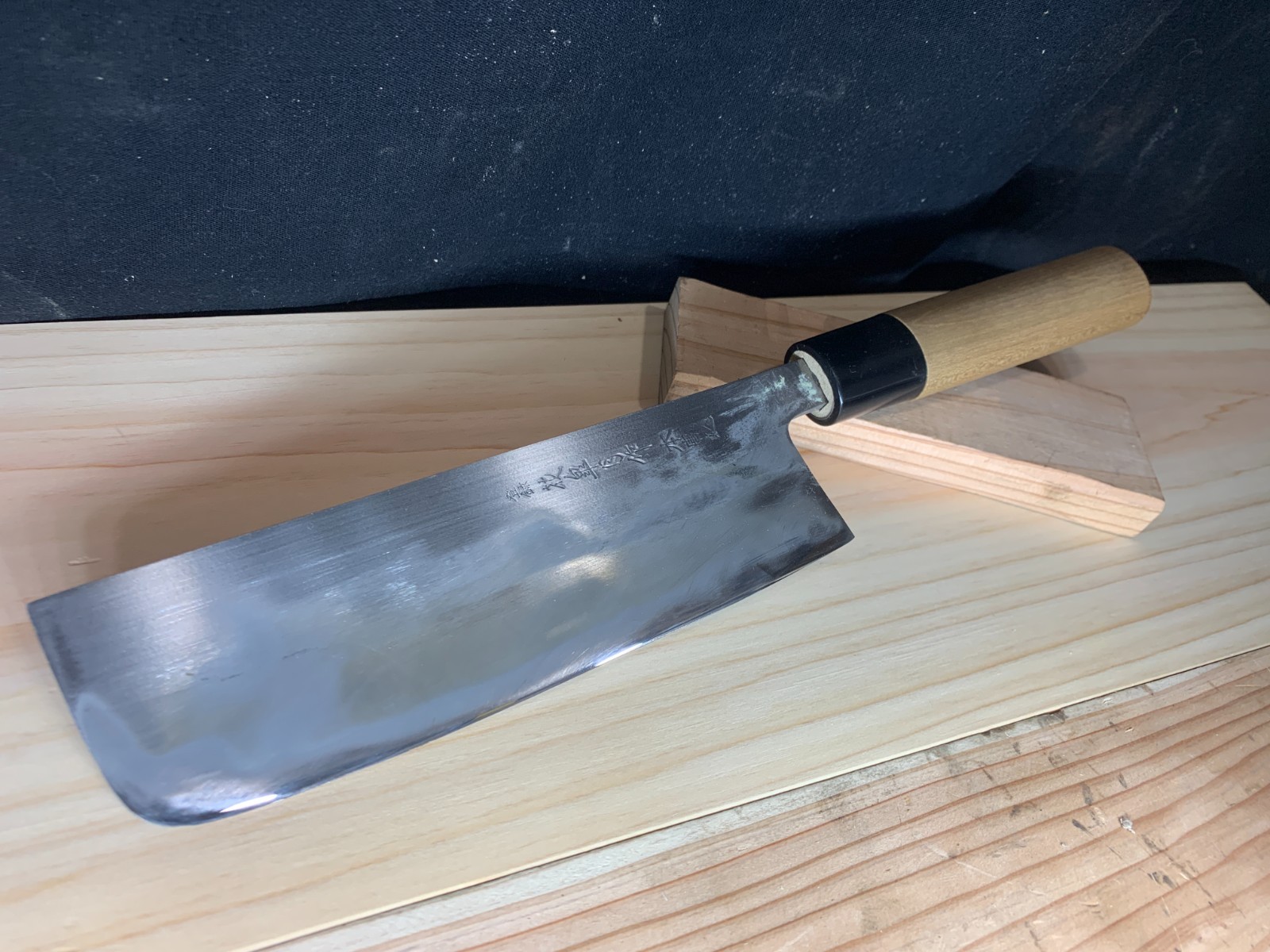 #3 Sharpened: Japanese Kitchen Knife – Nakiri 30 16-cm – 120g /carbon steel