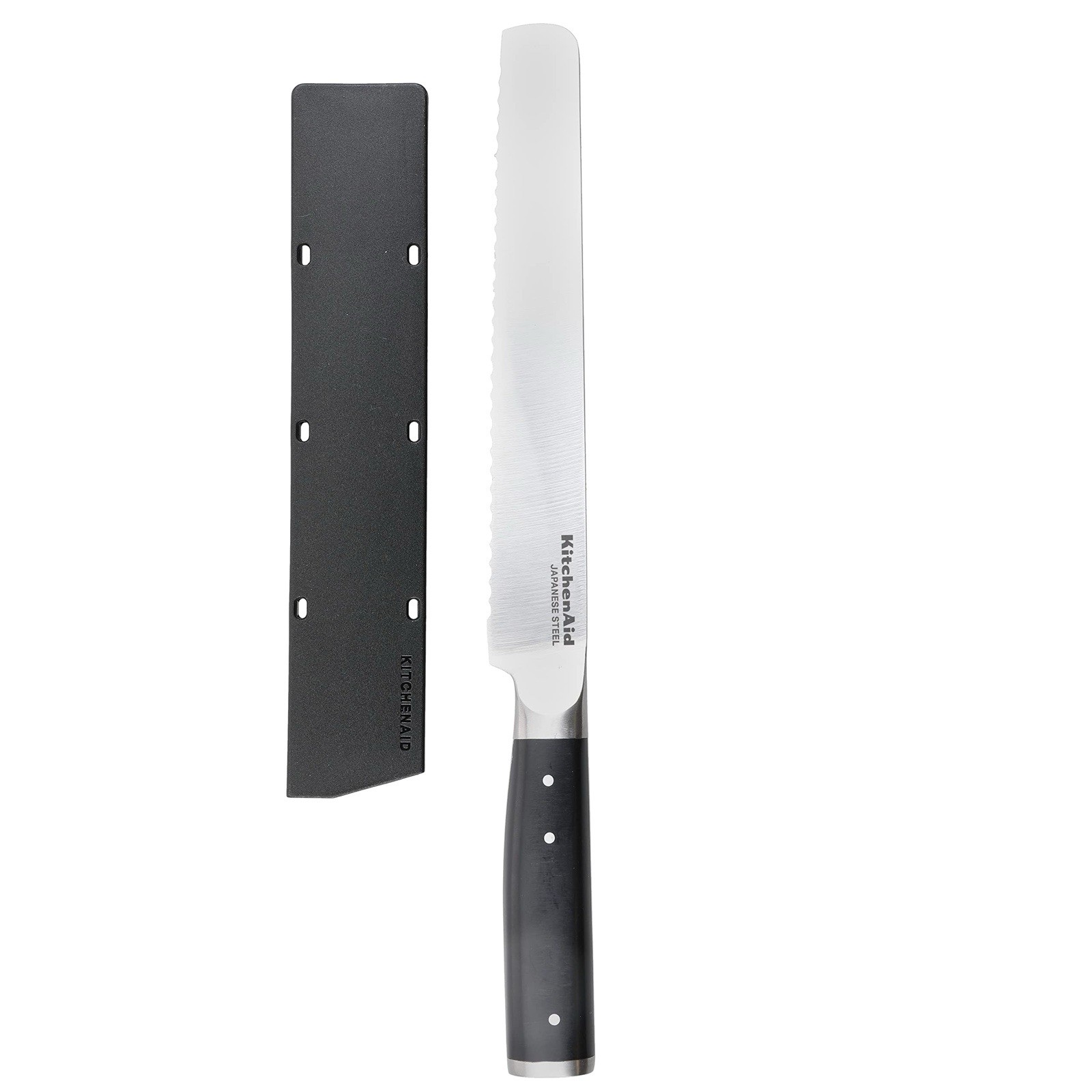 KitchenAid Gourmet 8 in Serrated Bread Knife Ergonomic Handle w/ Blade Cover