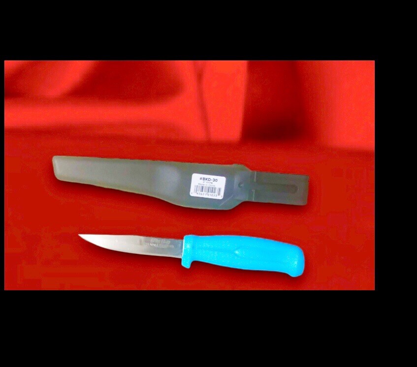 Hiviz Razor Sharp 8” KNIFE (4″ BLADE)+ Holster HIGH CARBON STAINLESS STEEL, Blue