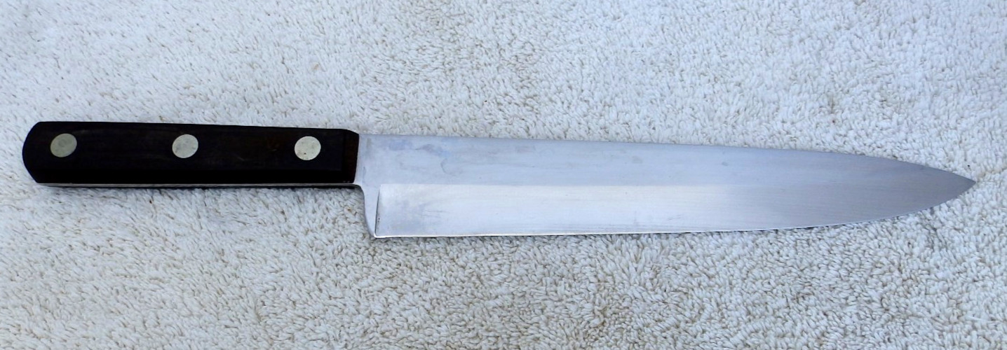 Vintage Cutco – No 35 9-inch Chef’s Kitchen Knife Wooden Handle