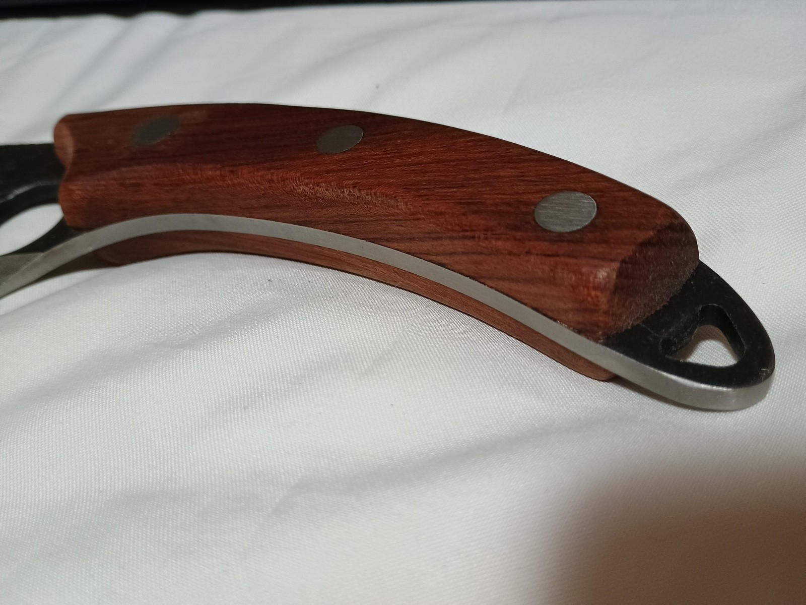 Huusk by Matsato Knife Camping BBQ🏵Kitchen Hunting Fishing 11″ x 5.8″ x 2″ Oak