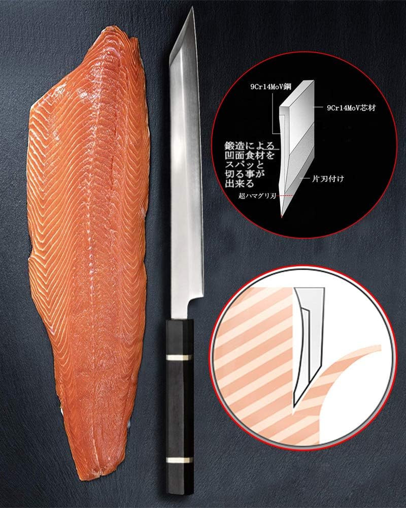 Kiritsuke Yanagiba 270mm Japanese Sushi Sashimi Knife Stainless Steel Mirror
