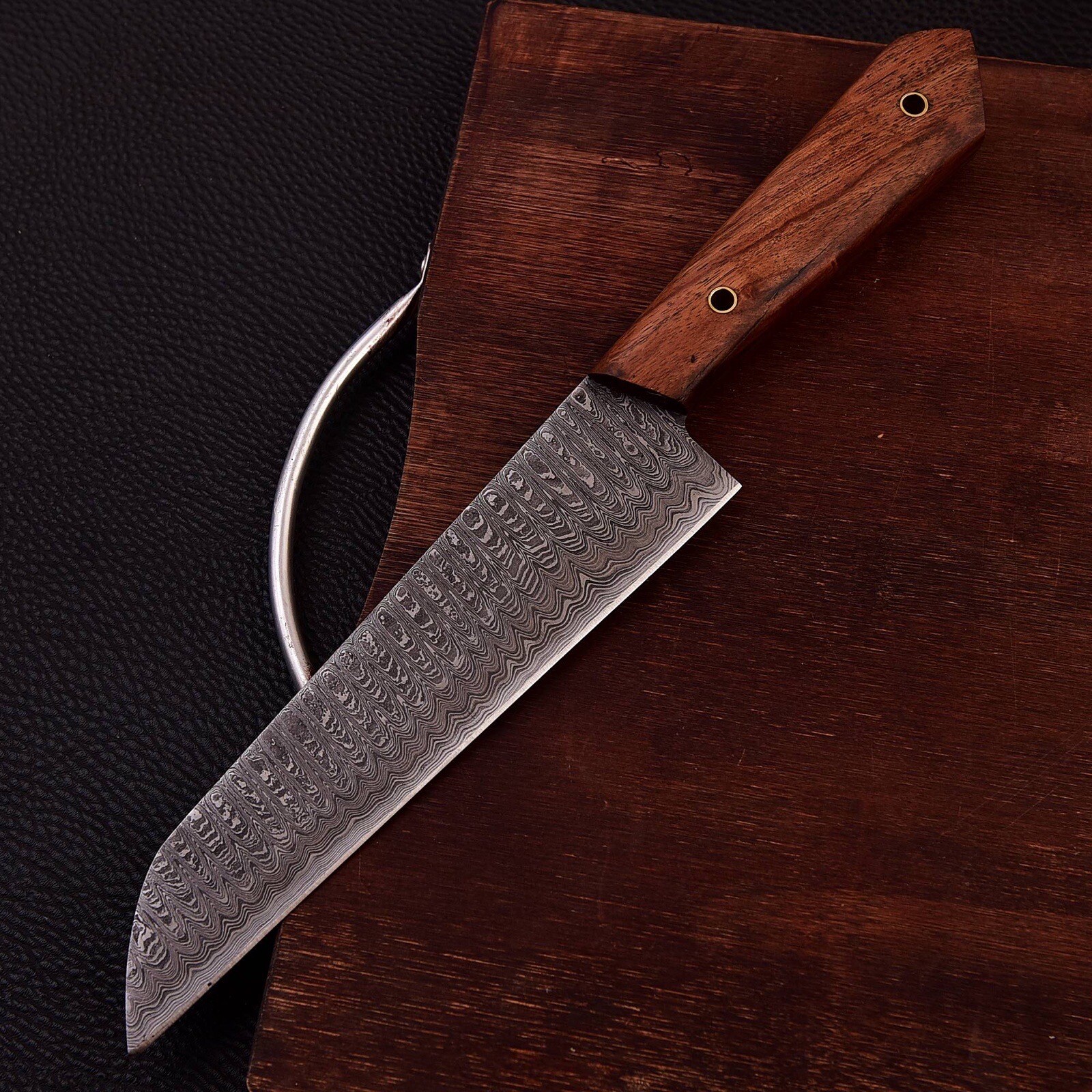 Professional Damascus Steel Chef Knife Forged Japanese Bunka Kitchen Knife Gift