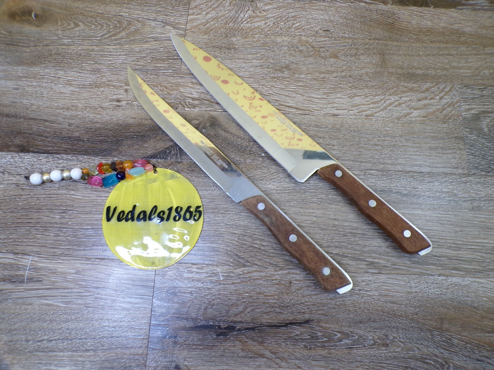 THE GOURMENT TASK MASTERS Kitchen Knife Set of 2: Carving & Chef Knife Full Tang