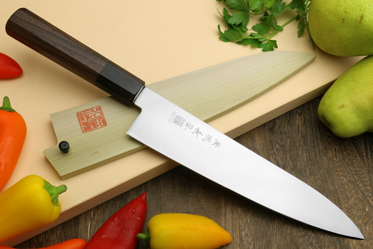 Yoshihiro Ice Hardened High Carbon Stainless Steel Wa Gyuto Japanese Chef Knife