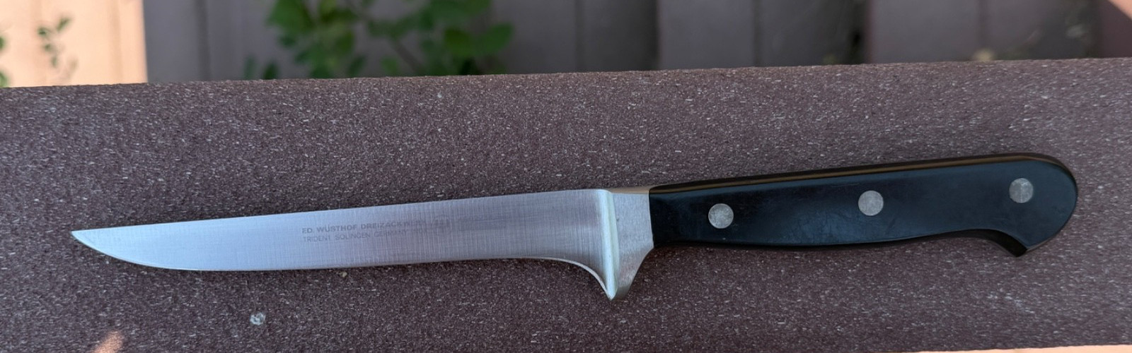 VINTAGE WUSTHOF CLASSIC BONING KNIFE 5″ 4602/14CM INOX SOLINGEN GERMANY BLACK