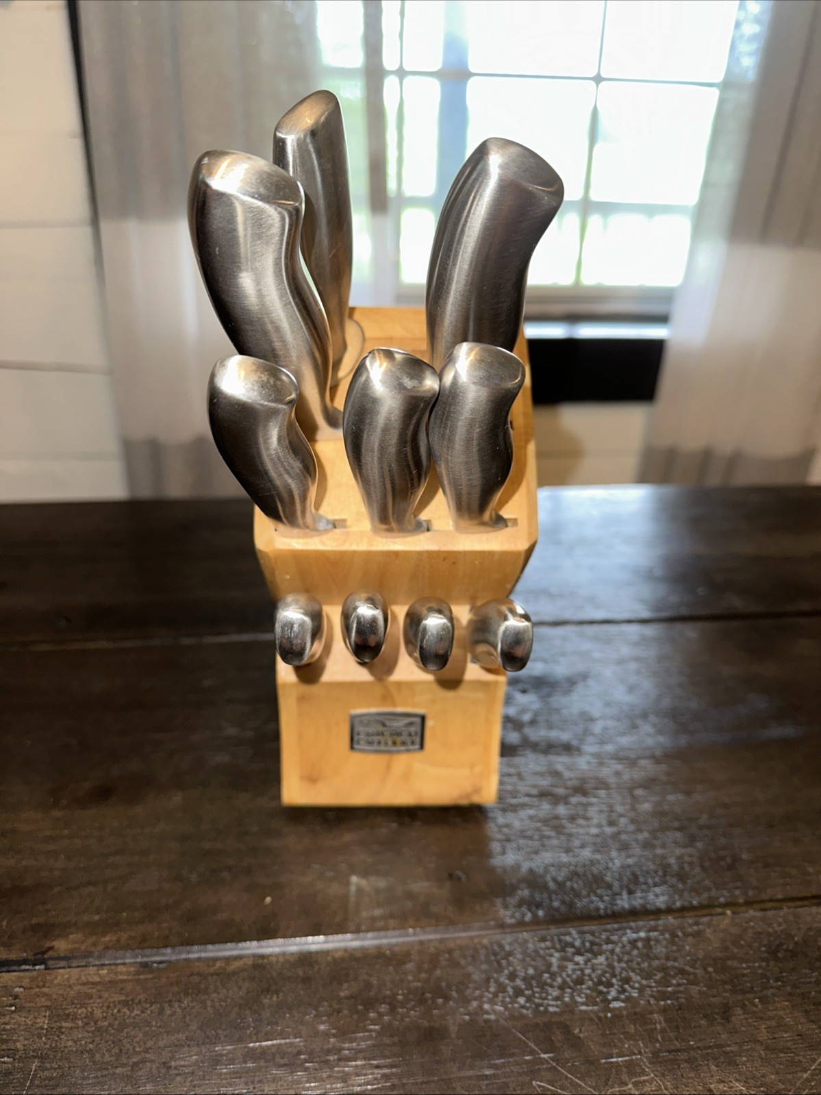 Chicago Cutlery Insignia Steel 14 Piece Knife Set Metal Handle Steak Chef Knives