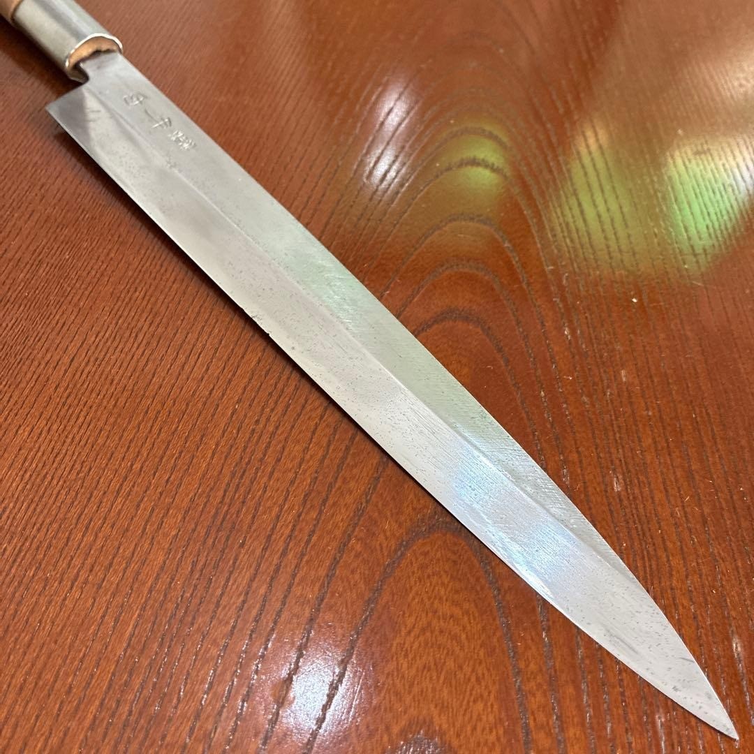 Japanese Sashimi Yanagiba Knife Takeda Saku Forged Steel Culinary Tool 230mm