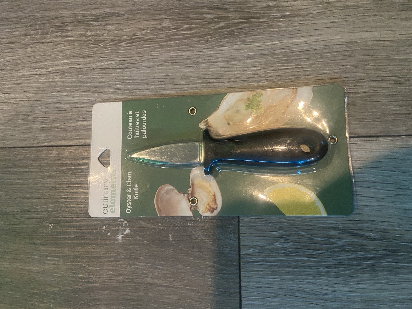 Culinary Elements Oyster & Clam Knife – Black Handle